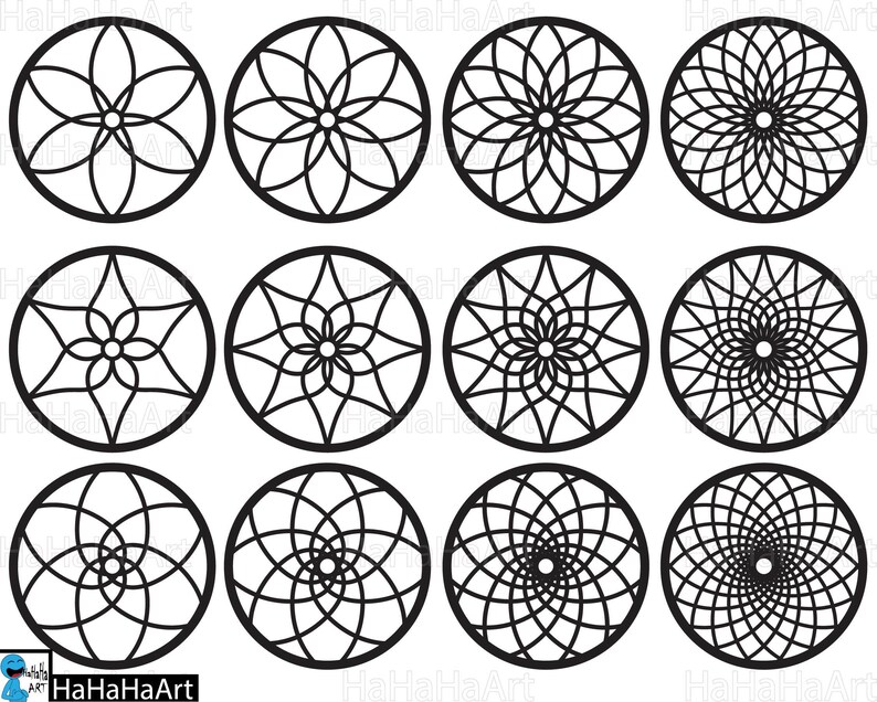 Clipart Cutting Files svg png jpg dxf digital graphic design Instant Download Commercial Use monogram dream 01082c Dreamcatcher