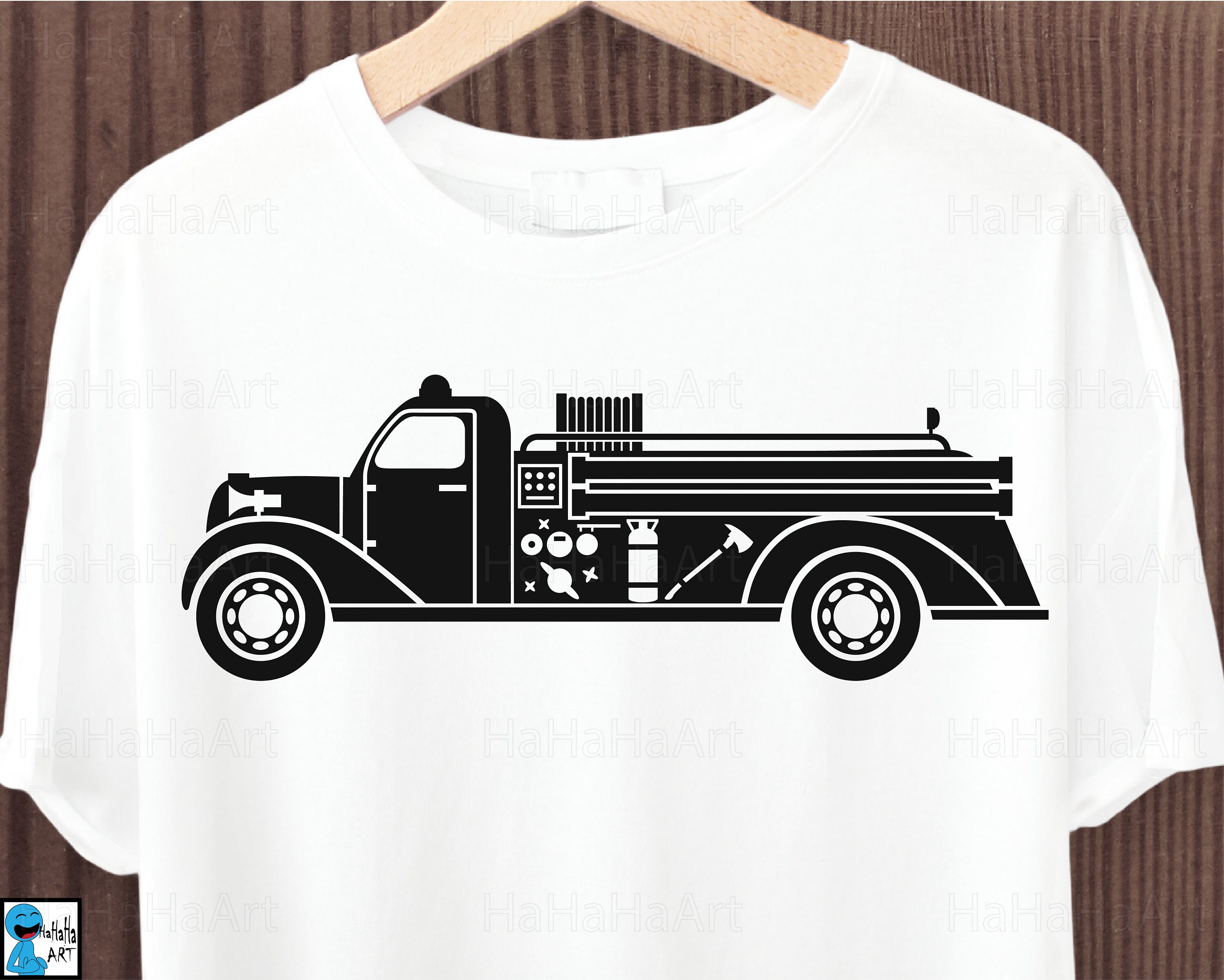 Download Old Fire Truck Clipart / Cutting Files svg png jpg dxf | Etsy
