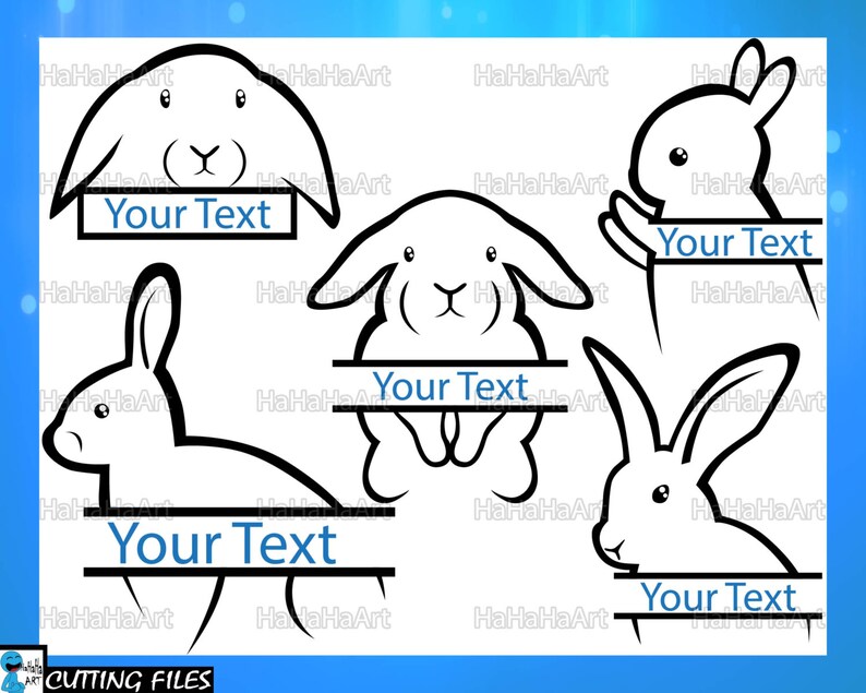 Download Split Monogram Animals Cutting Files Svg Png Jpg Eps Dxf | Etsy