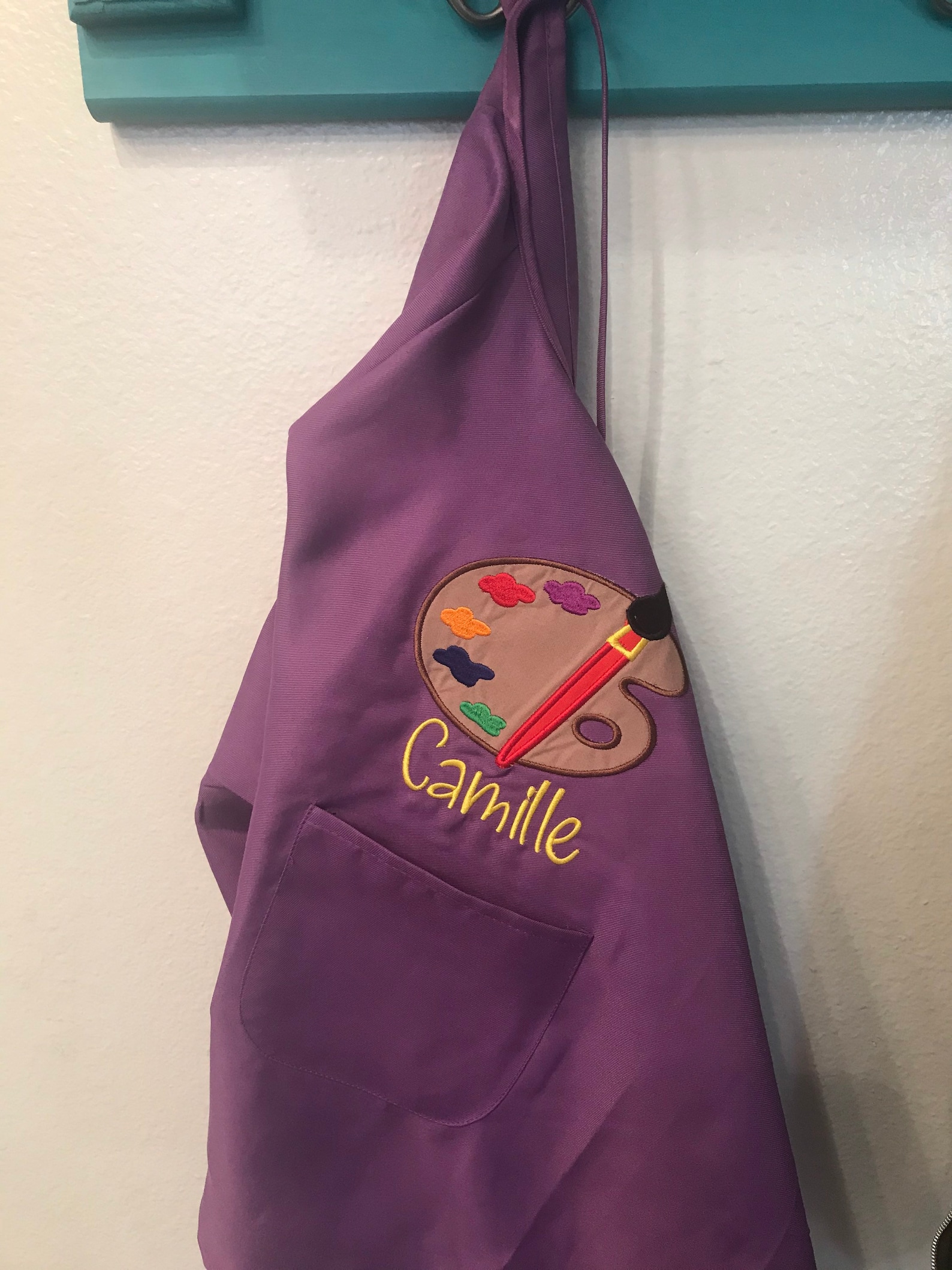 Personalized Art Smock Kids Smock Personalized Kids Apron Etsy