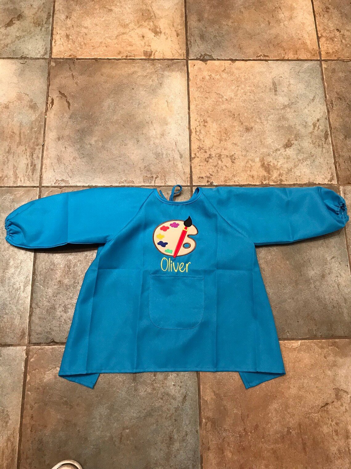 Personalized Art Smock Kids Smock Personalized Kids Apron Etsy