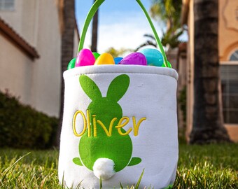 Easter Basket, Personalized Easter basket,Embroidered Easter Basket, Boys Easter basket, Girls Easter Basket, embroidered, monogram basket