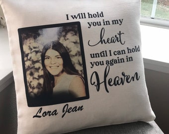 personalized memorial pillow