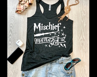 Harry Potter Mischief Managed 4 Adult Tank Top