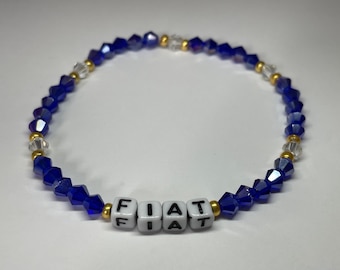 Fiat Beaded Stretch Bracelet - Word of the Year Bracelet