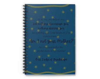 Our Lady of Guadalupe Notebook, Prayer Journal, Catholic Gift, Christian Notebook, Devotional Stationery