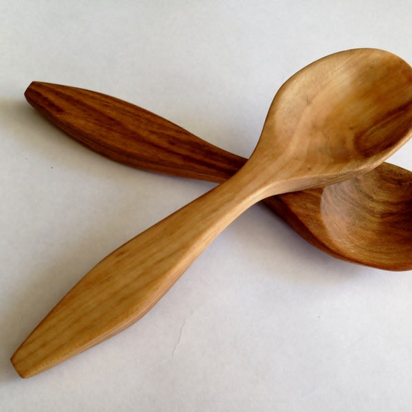 Wooden Spoon Hand Carved Maple Wood Spoon - Handmade Unique Utensil