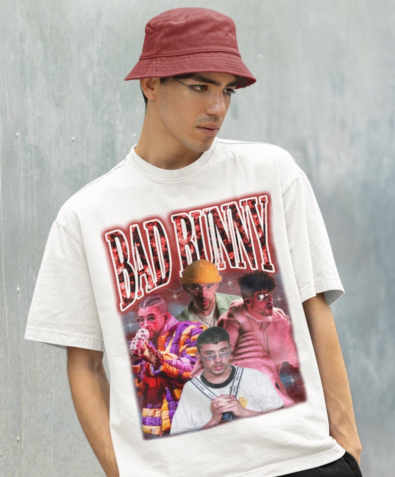 Retro Bad Bunny Shirt vintage Bad Bunny Shirt,bad Bunny Homage Shirt ...