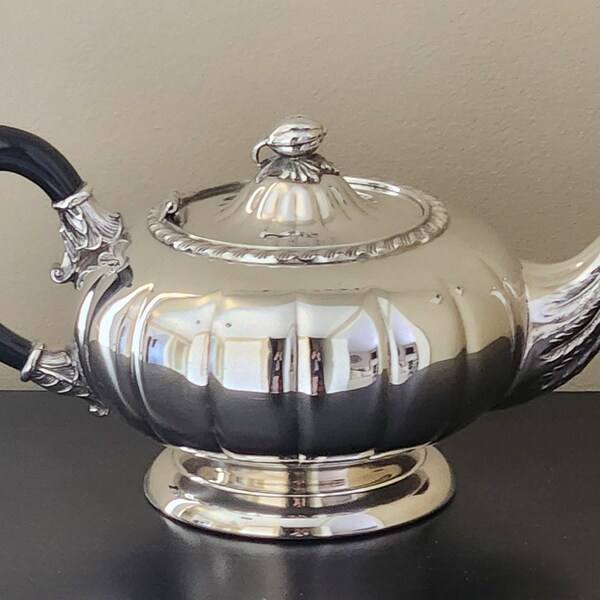 Silver Plated Teapot Etsy