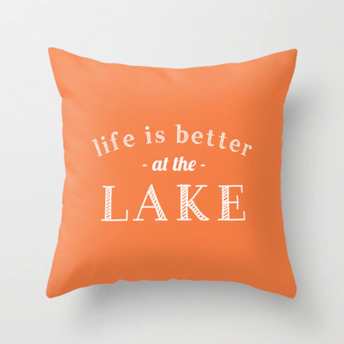 Lake Pillow Cover Life If Better at the Lake Pillow Cover Etsy Canada