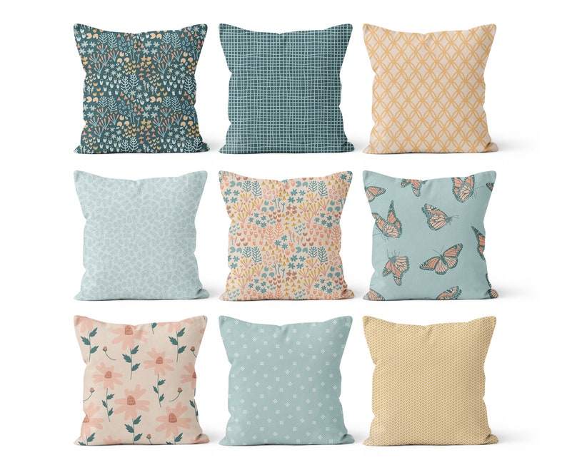 peach throw pillow covers