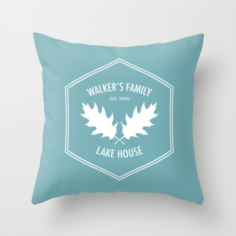 Custom Rustic Pillow Cover Lake House Decor Custom quote Etsy