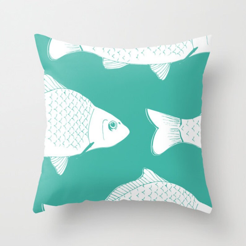 30 Colors Fish Pillow Lake Pillow Fishing Pillow Fish Decor Etsy