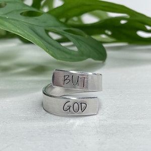 Sondern Gott Ring | Wird er nicht tun | Schrift Ring | Christlicher Freund Geschenk | Bibelstudiengruppe Geschenk | Christliche Mädchen Geschenk | Schrift Schmuck