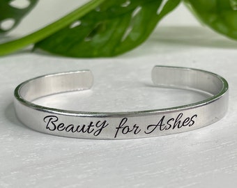 Beauty for Ashes Bracelet | Isaiah 61:3 | Scripture Bracelet | Bereavement | Encouragement Gift | Miscarriage Gift | Christian Friend Gift