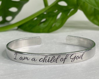 I am a Child of God | Bible Verse Bracelet | Scripture Bracelet | First Communion Gift | Baptism Gift | Easter Jewelry | Christian Gift