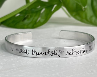 A Sweet Friendship Refreshes The Soul | Proverbs 27:9 | Christian Friend Gift | Long Distance Friendship | Bible Study Group | Soul Sisters