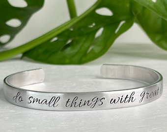 Do Small Things With Great Love | Mother Teresa | Bible Verse Bracelet | Confirmation Gift | First Communion Gift | Catholic Gift for Her