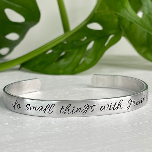 Do Small Things With Great Love | Mother Teresa | Bible Verse Bracelet | Confirmation Gift | First Communion Gift | Catholic Gift for Her