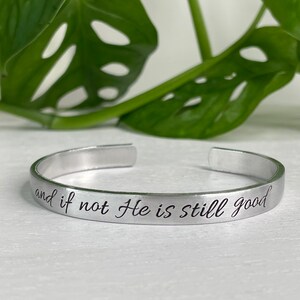 Und wenn nicht ist er immer noch brav | Daniel 3:18 | Schrift Armband | Trauer Geschenk | Fehlgeburt | Christlicher Freund Ermutigung Geschenk