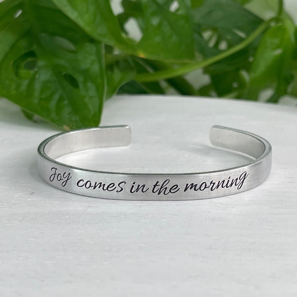 Psalm 30: 5 | Joy Comes In the Morning | Scripture Bracelet | Prophetic Jewelry | Encouragement Christian Gift | Bereavement Gift |