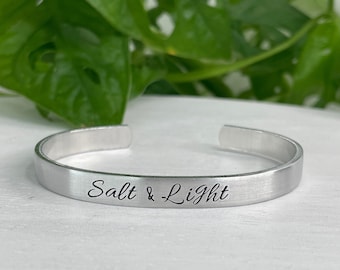 Salt & Light | Matthew 5:13-14 | Scripture Bracelet | Missions Gift | Missionary Gift | Christian Encouragement Gift | Christian Friend Gift