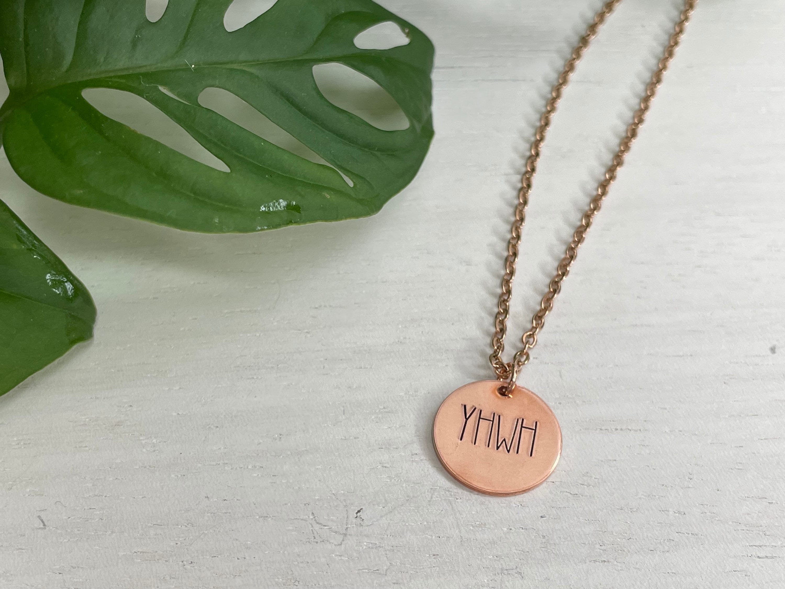 YHWH Necklace | Names of God Necklace | Christian Necklace | Dainty Necklace for Christian Women | Scripture Necklace | Bible Verse Gift |