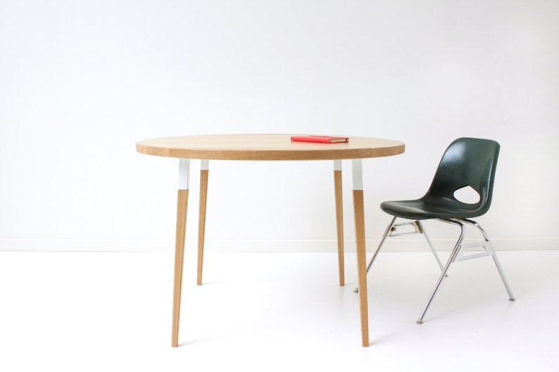 Sunny Side Up Round Dining Table Minimalist Scandinavian Etsy