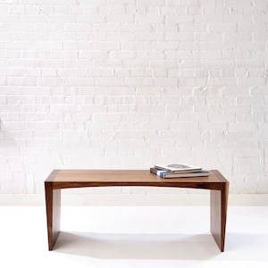 Simple Bench - Minimal Modern Solid Walnut Bench