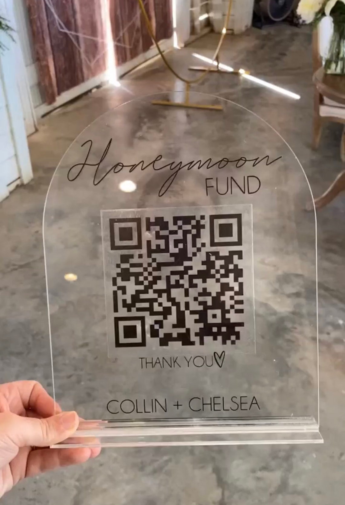 Custom QR Code Sign Acrylic QR Code Sign | Etsy