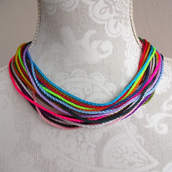 Pendant nylon cord, 21 colors of your choice, choker necklace cord, adjustable pendant waterproof cord, personalized Necklace Cord with Bail