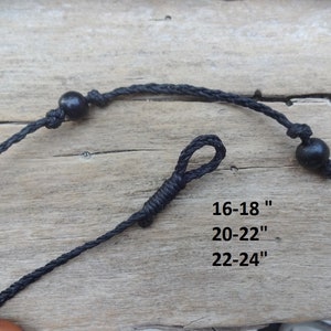 Black Leather Cord Necklace (14 - 30 inch), 2mm, Stainless Steel Clasp, Plain Necklace Chain, Choker