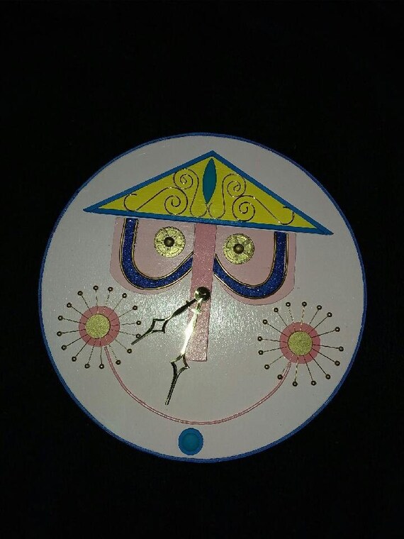 It S A Small World Inspired Clock Etsy
