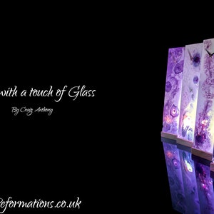 glass art desk clock mantle clock