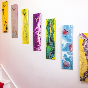 unusual wall clocks glass art