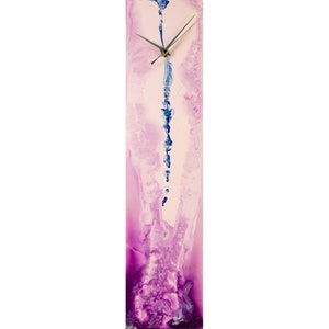Pink and White Wall Clock Modern Home Decor Housewarming Gift for New Home Owner, Modern Clocks for Wall or Office Desk with Lighting