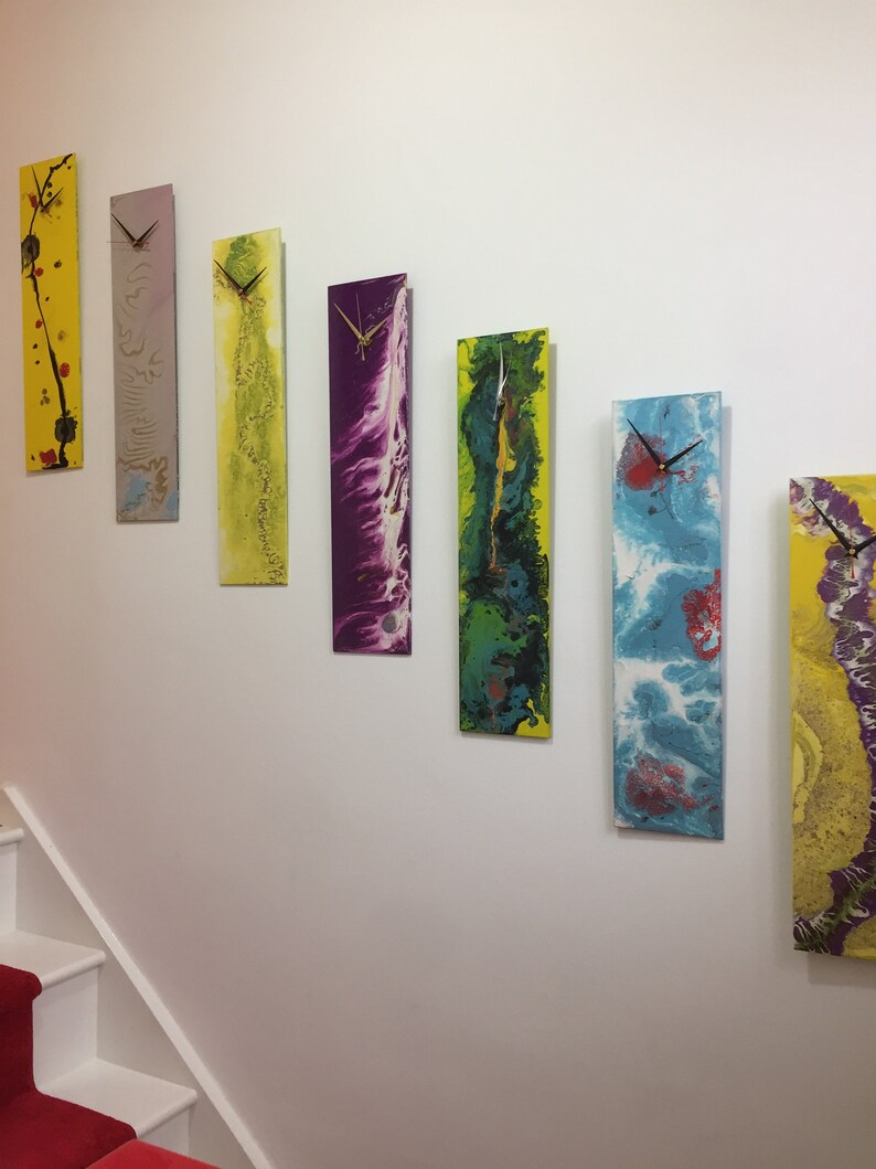 Unique White Wall Clock or Desk Clock With Lighting Unusual Etsy