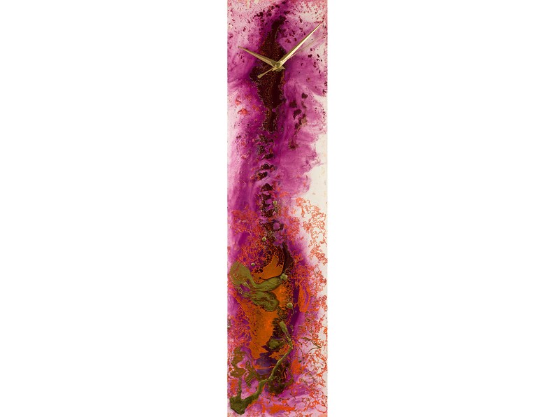 glass wall clock unusual wall art