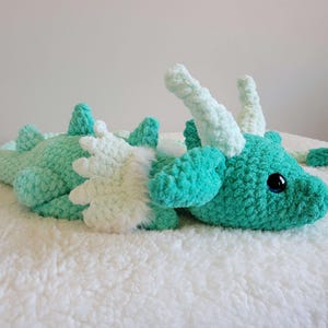 Baby Dragon Plushie - Whimsical - Amigurumi - Crochet - Handmade