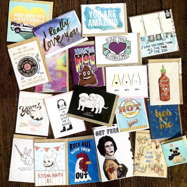 Random Assorted Greeting Card Bulk Value Pack Stay Home / Etsy