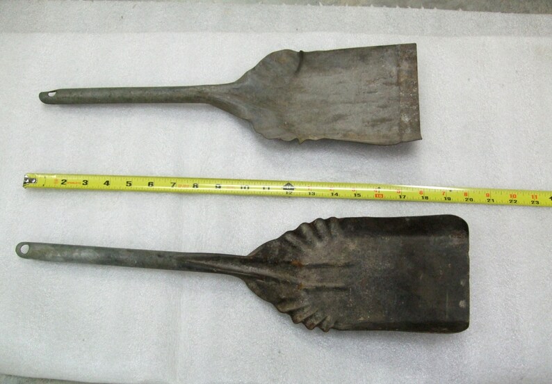 Two Ash Scoops Fireplace Stove Wood Burner Fire Place Coal Etsy