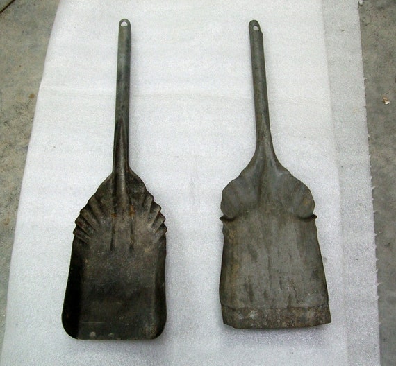 Two Ash Scoops Fireplace Stove Wood Burner Fire Place Coal Etsy