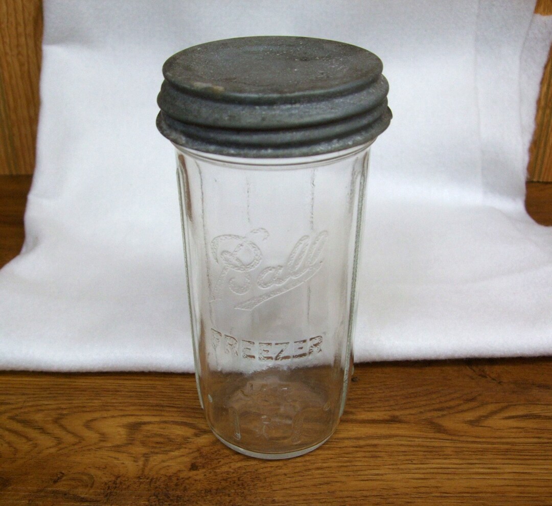 Ball Freezer Jar Large Wide Mouth Zinc Lid Cap Made in USA Etsy