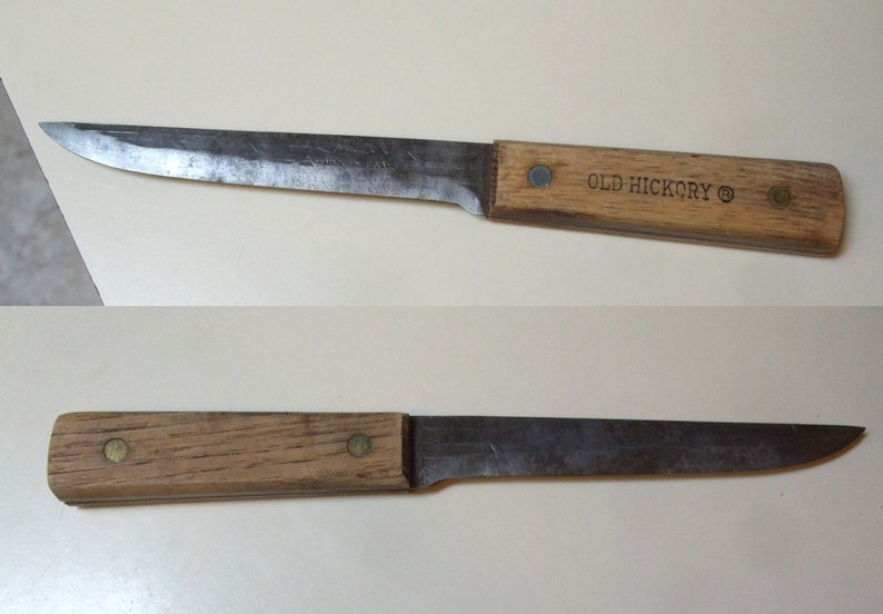 Old Hickory Ontario Knife Company Tru Edge Butcher Carving Etsy