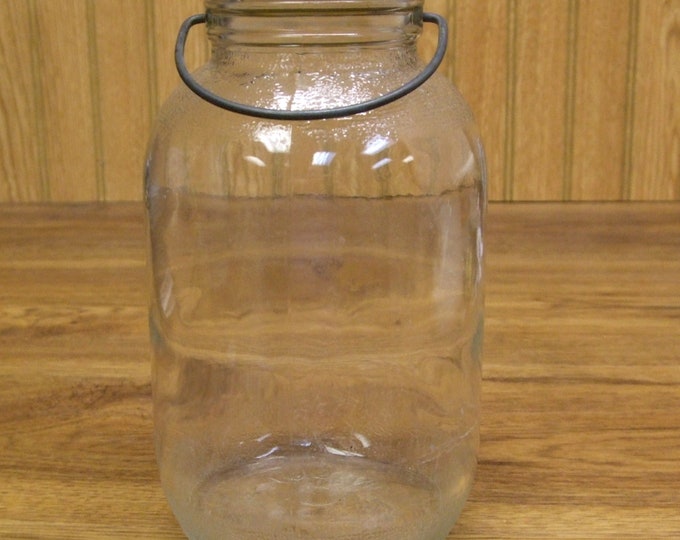 Ball No 5 or Number 5 Pail Jar With Wire Bail Handle Half Gallon Size