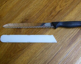 Pampered Chef Bread Carving Cake Slicing Knife 1285 With Sheath USA 14 in  Overall Length 9 in Serrated Hollow Ground Blade Sharp EUC Vintage 