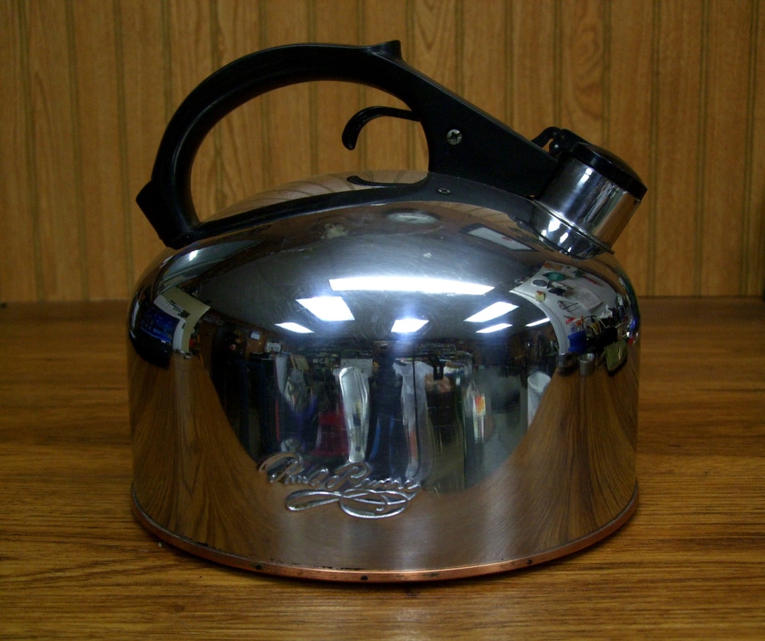 1801 Paul Revere Ware 3.5 Quart LARGE Teapot Copper Bottom Stainless