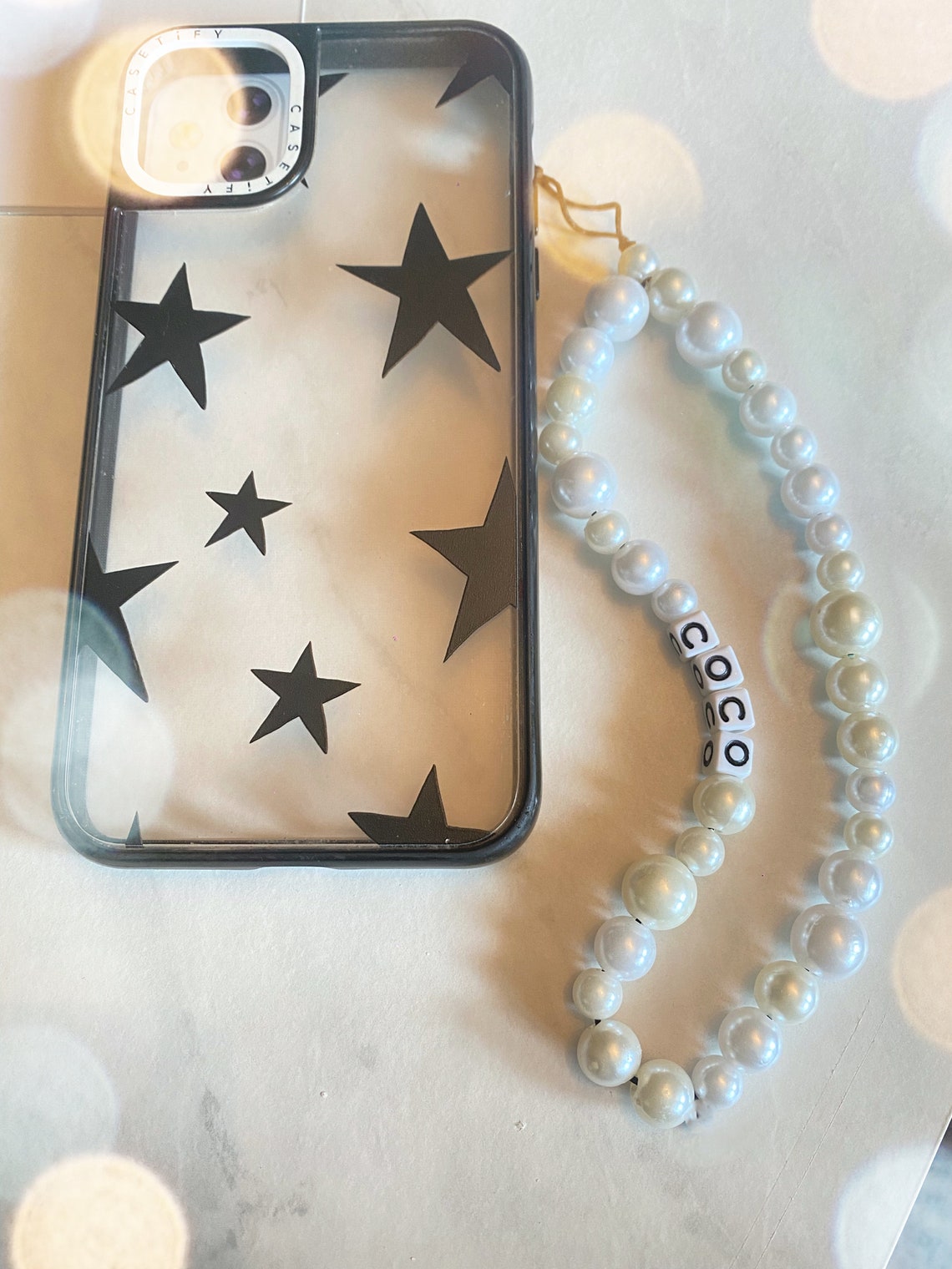 Classic Pearl Phone Charm Handbag Charm Custom Charm | Etsy