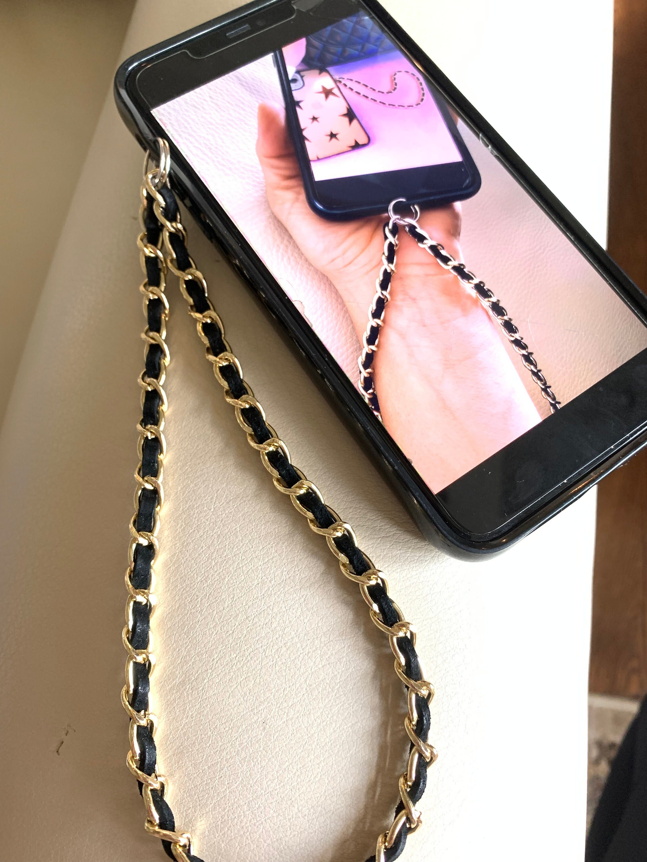 Luxury Phone Case Chain Holder Classic Designer Phone Charm 