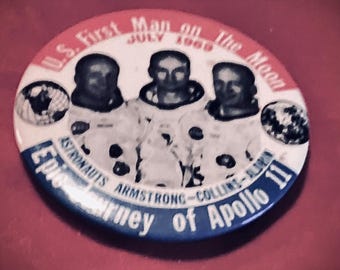 1969 Apollo 11 Landing Button: NASA Space Collectible (3.5 inch)